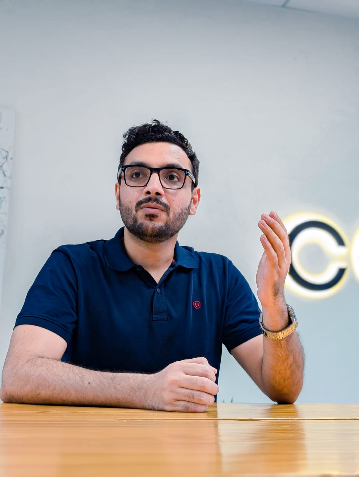 Mudassir Marwat discussing AI philosophy at Cognilium AI